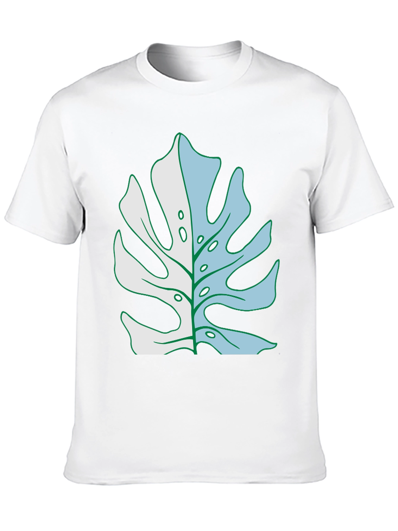 Monstera Leaf Graphic T-Shirt - Tropical Plant Tee
