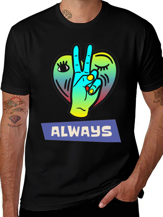 Always Peace Graphic Tee - Trendy Comfort