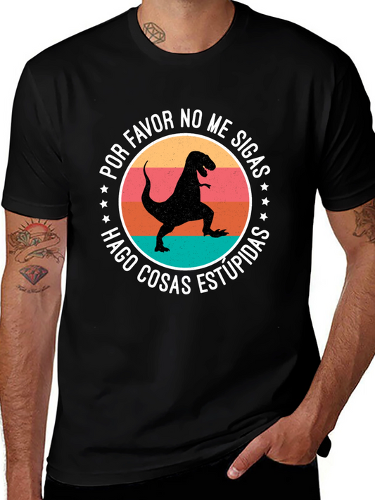 Dinosaur Graphic Tee - Por Favor No Me Sigas