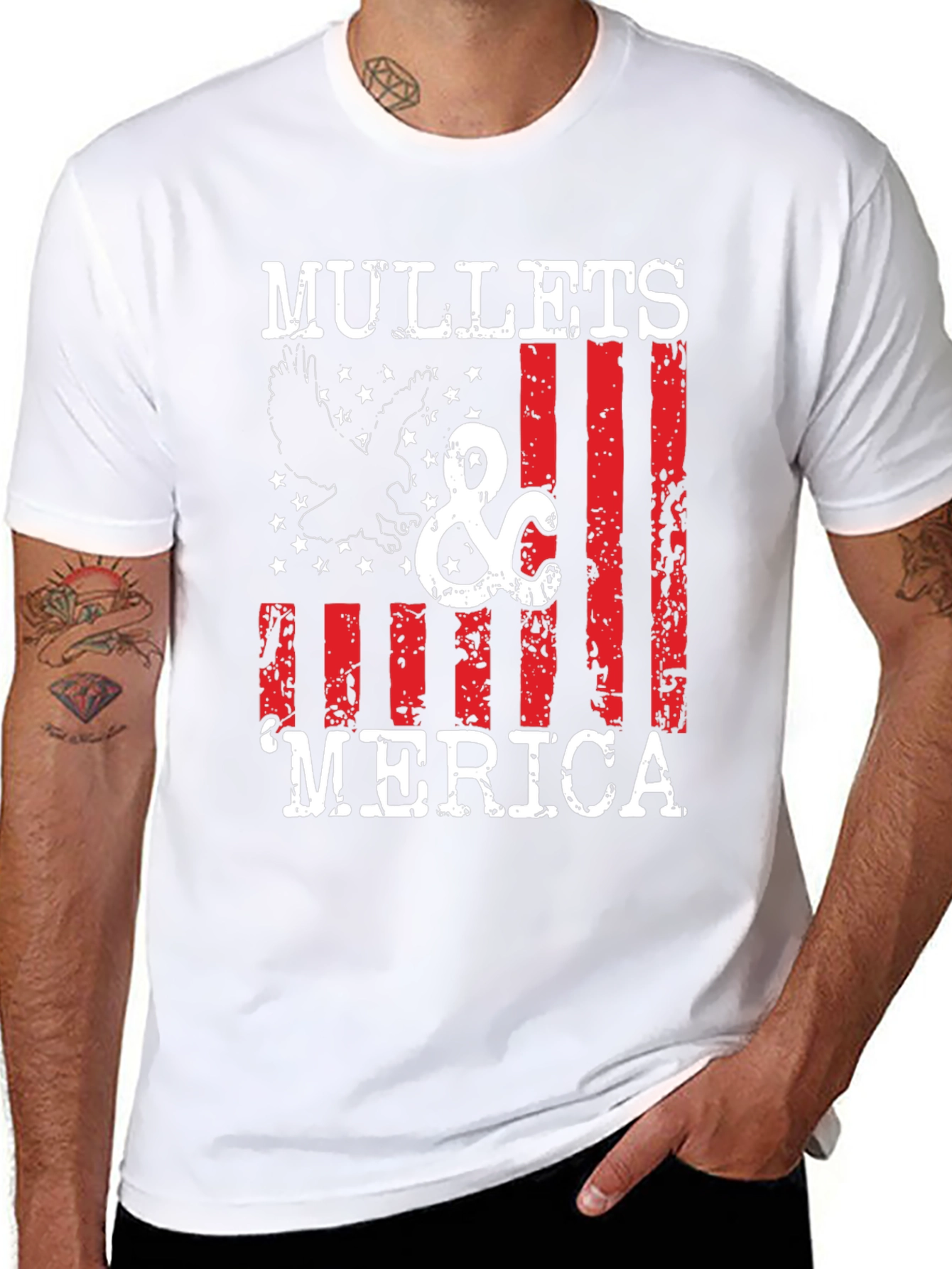Mullets & Merica Graphic Tee