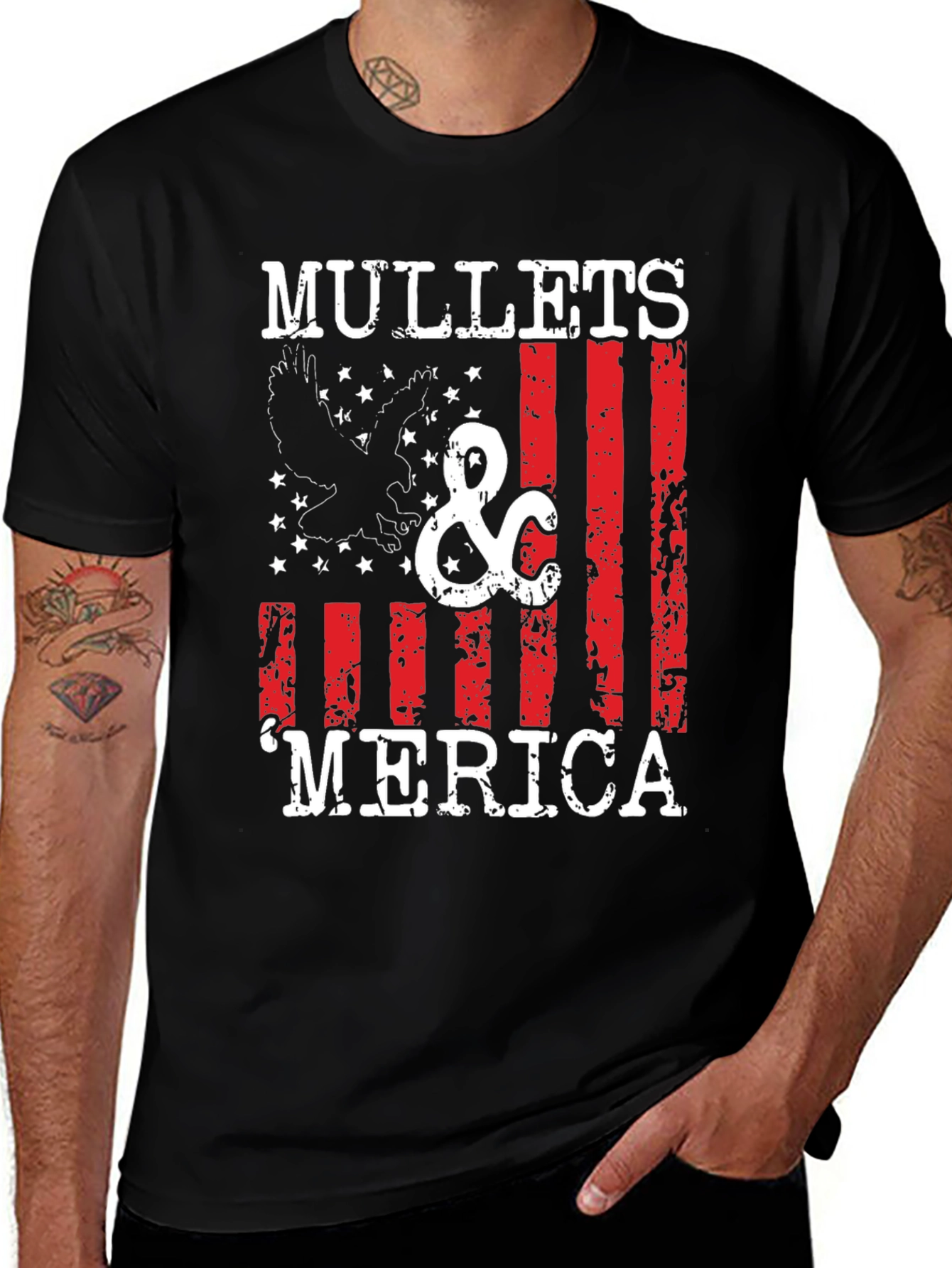 Mullets & Merica Graphic Tee