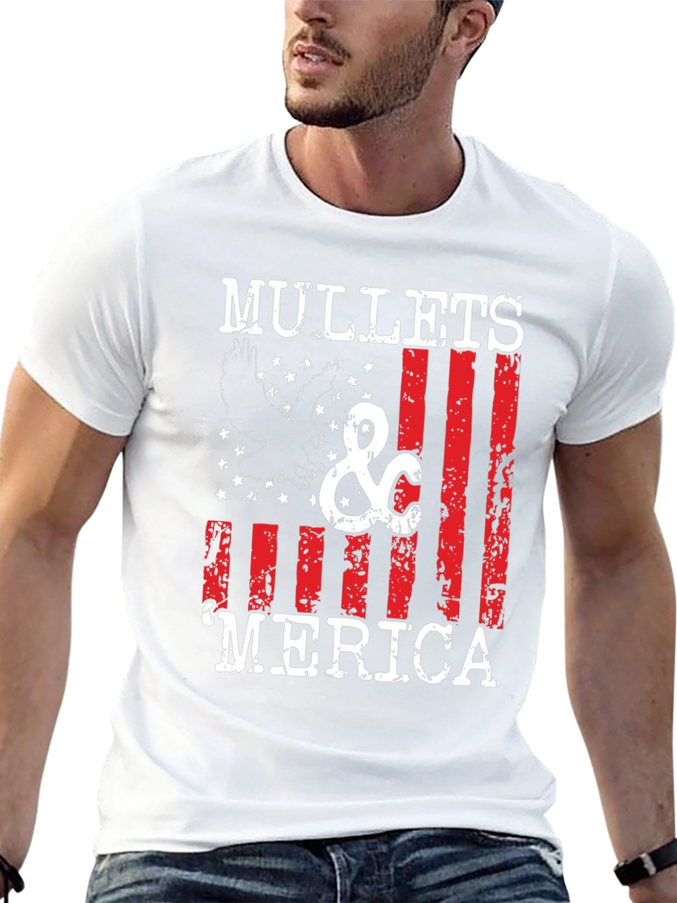 Mullets & Merica Graphic Tee
