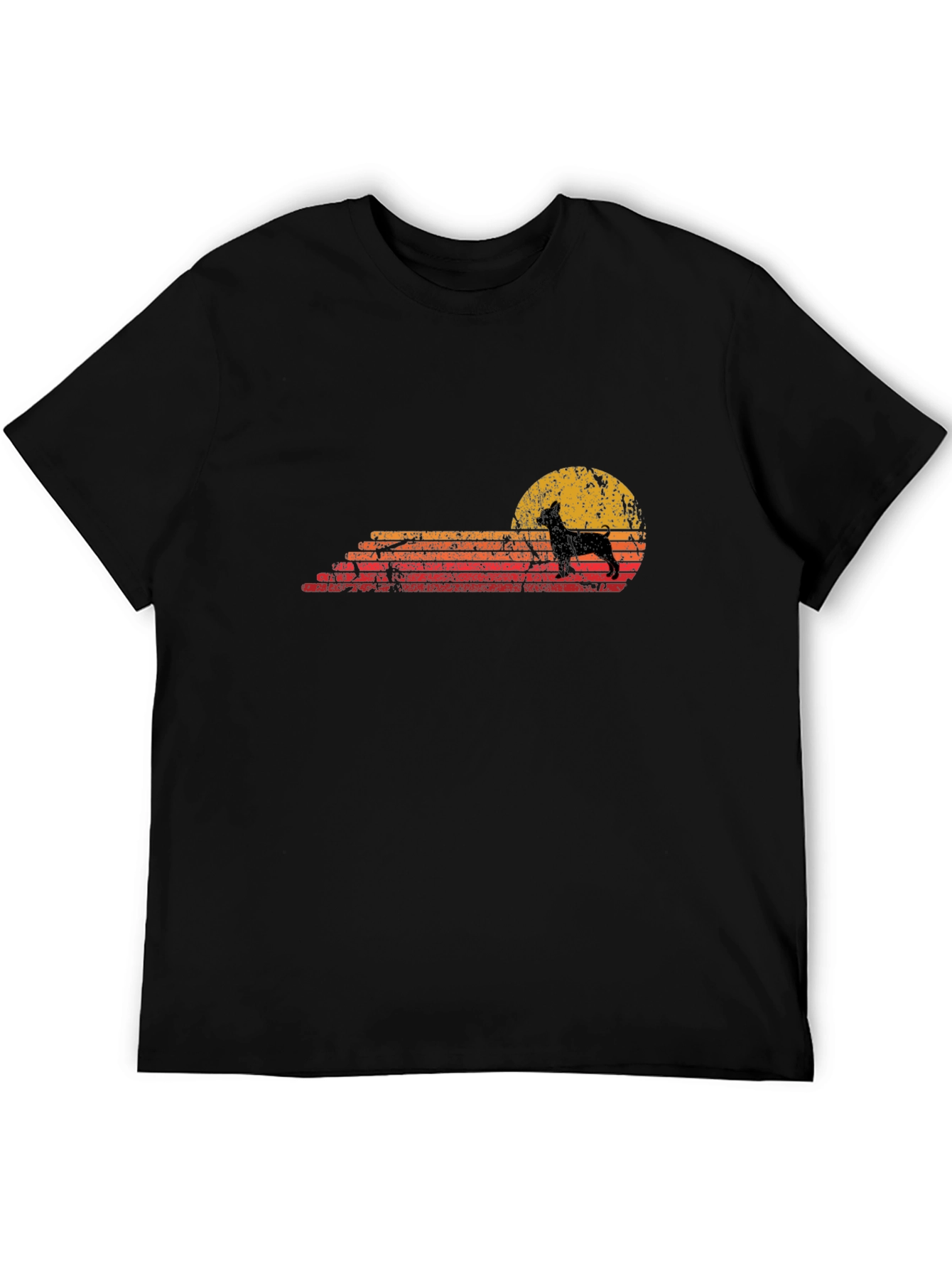 Retro Dog Silhouette Graphic Tee