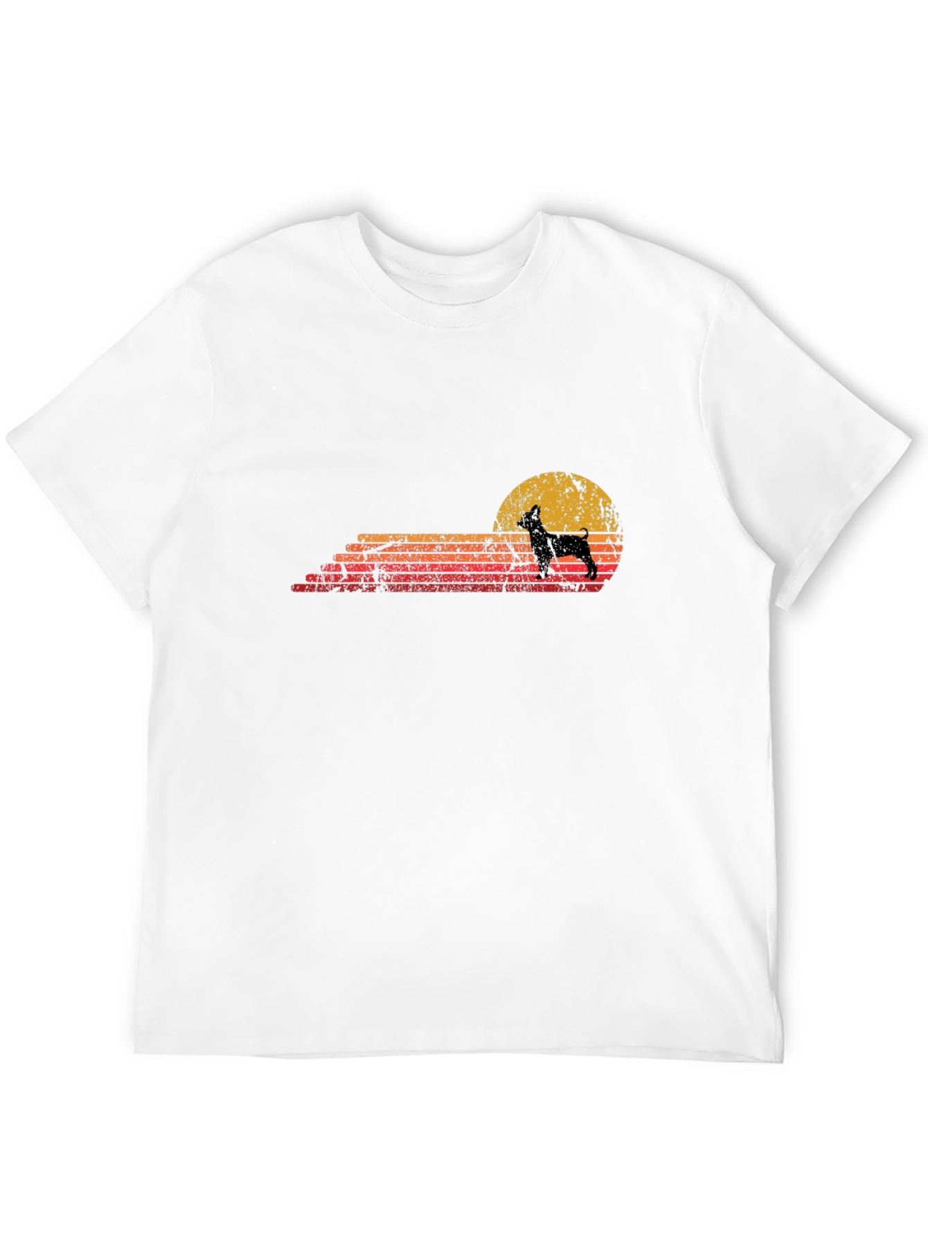 Retro Dog Silhouette Graphic Tee
