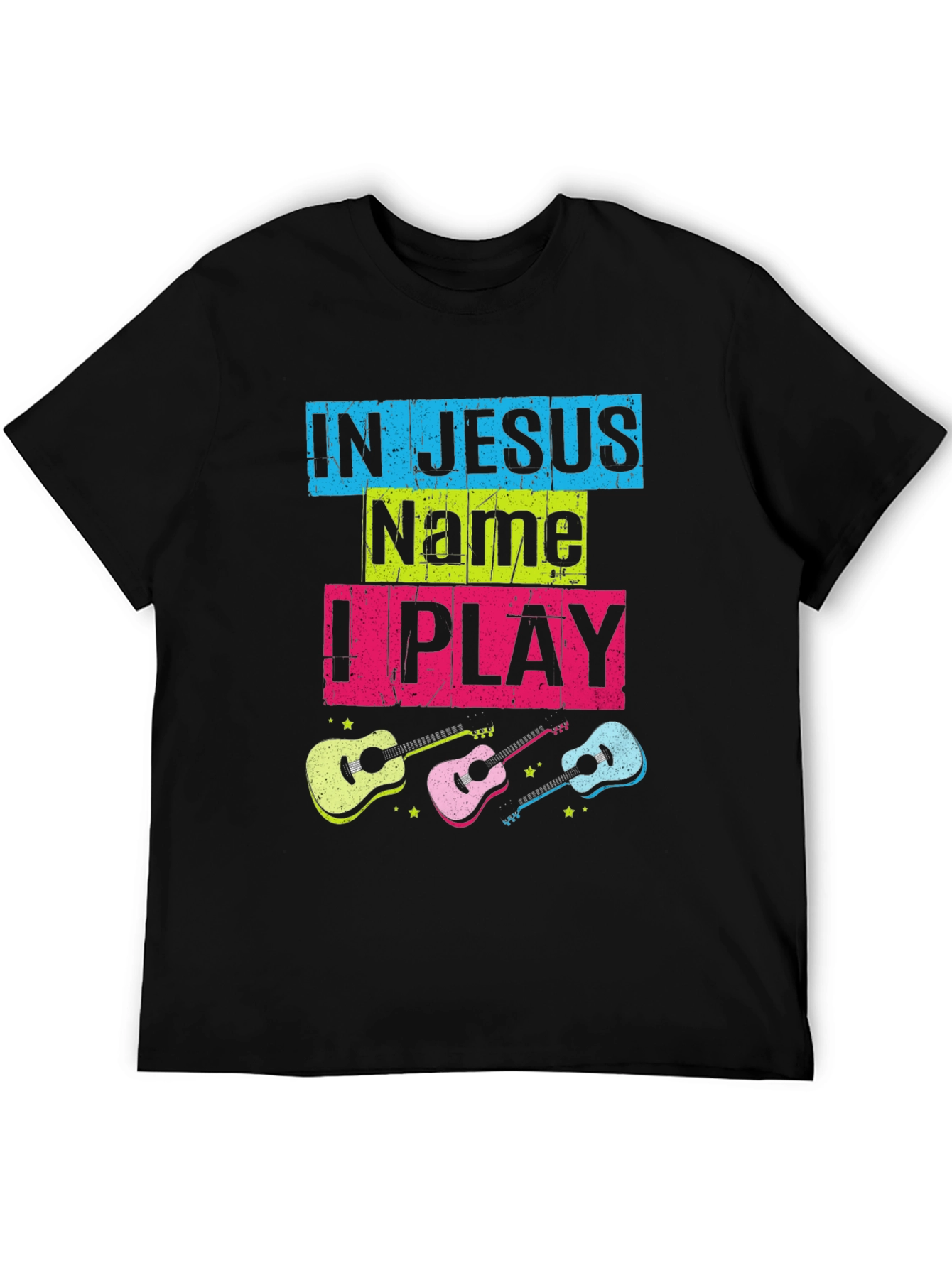 In Jesus Name I Play Guitar T-Shirt