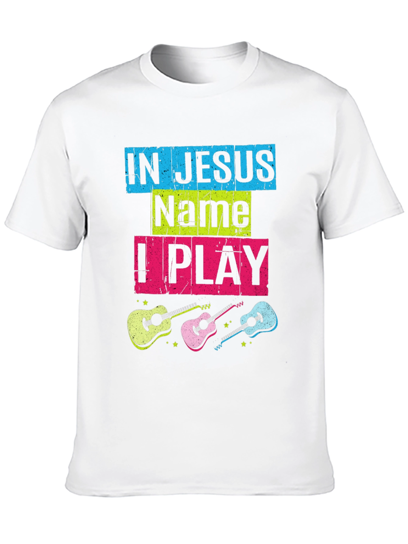 In Jesus Name I Play Guitar T-Shirt