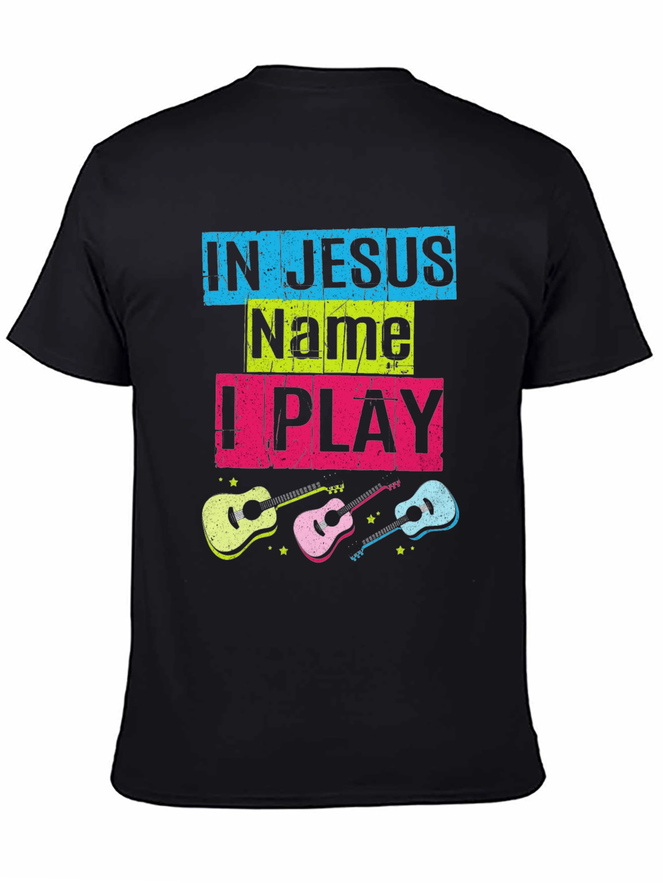 In Jesus Name I Play Guitar T-Shirt