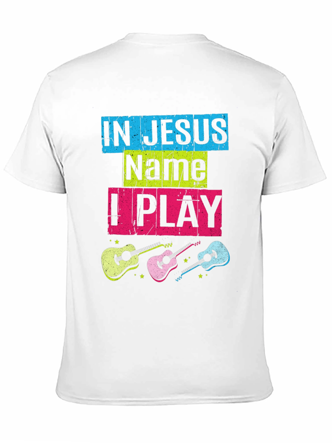 In Jesus Name I Play Guitar T-Shirt