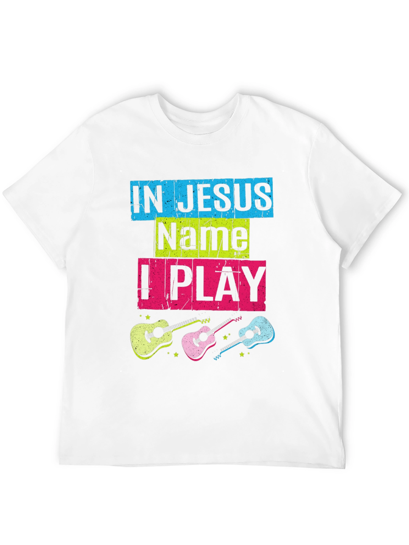 In Jesus Name I Play Guitar T-Shirt