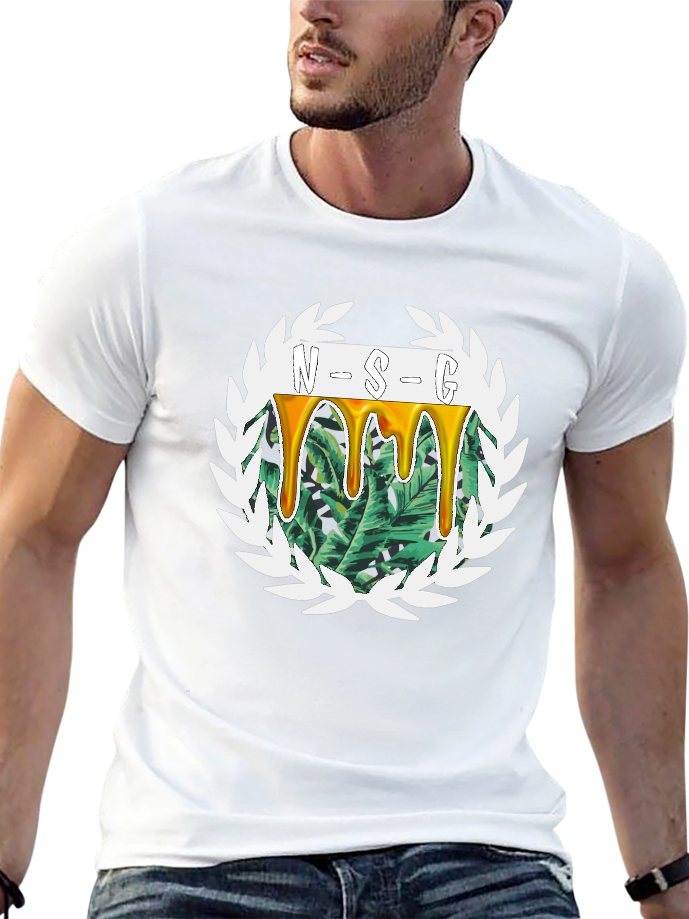 NSG Graphic Tee - Tropical Drip Design