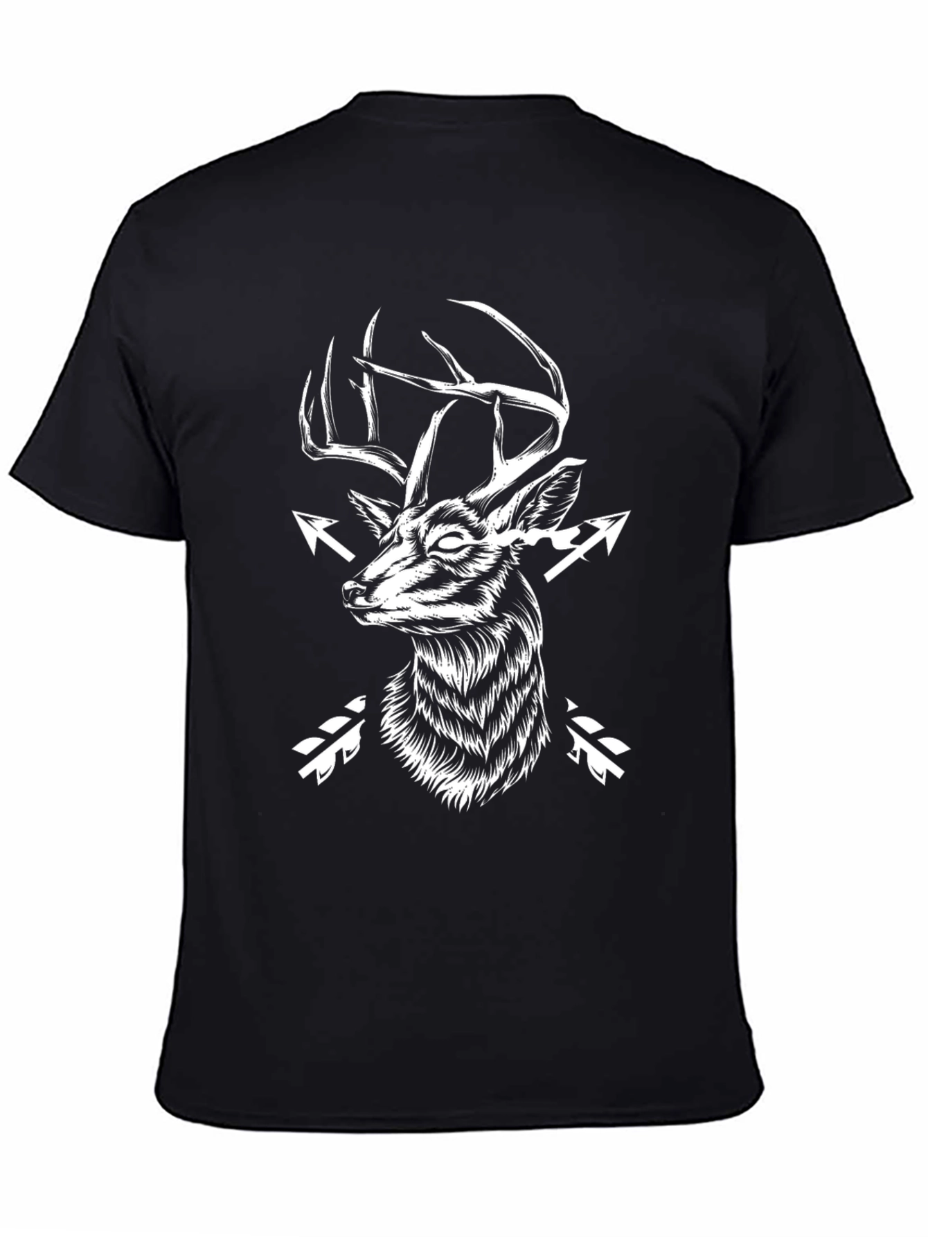 Deer Arrow Graphic Tee - Black