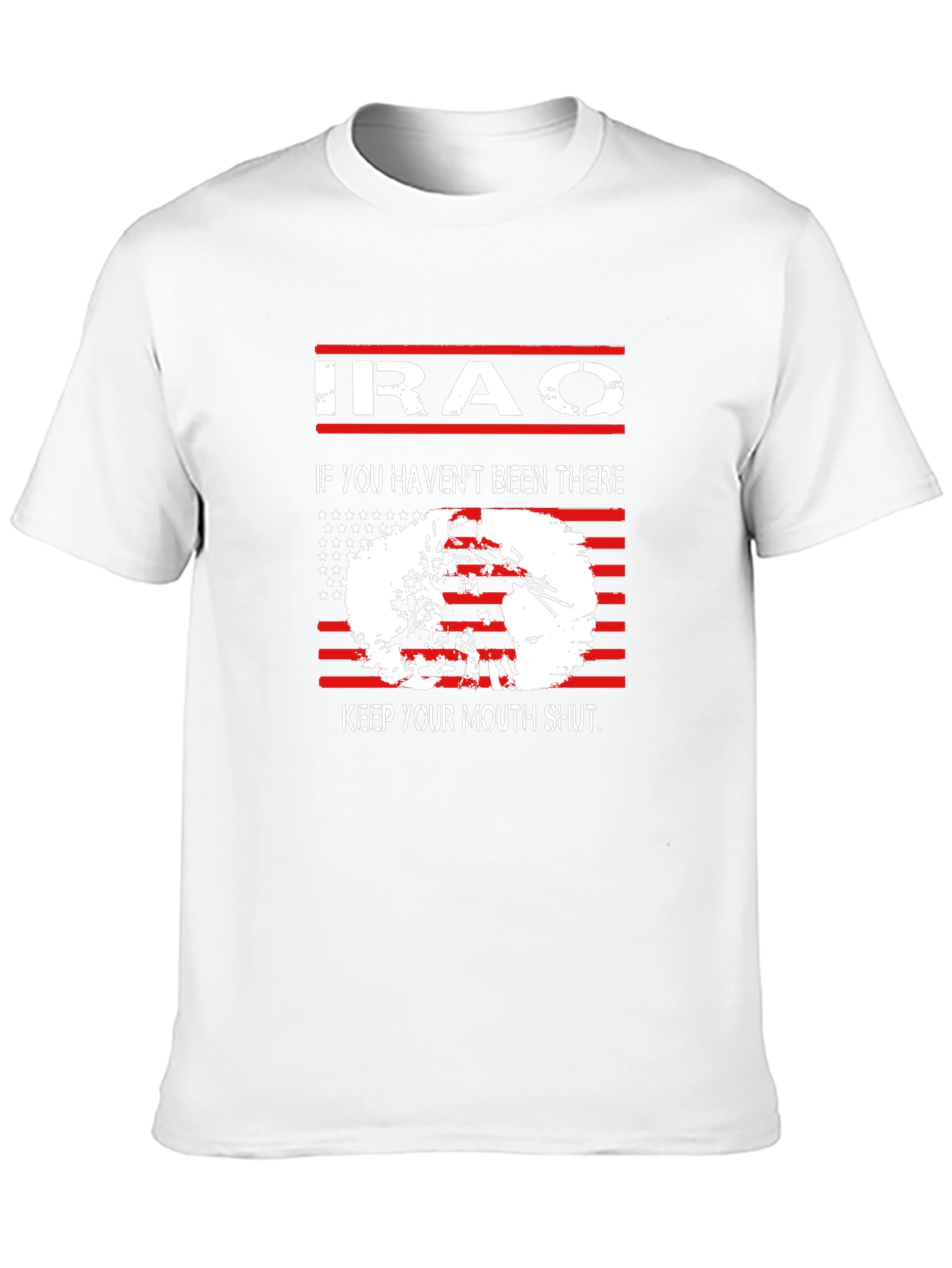 Iraq Veteran Graphic T-Shirt - Keep Your Mouth Shut