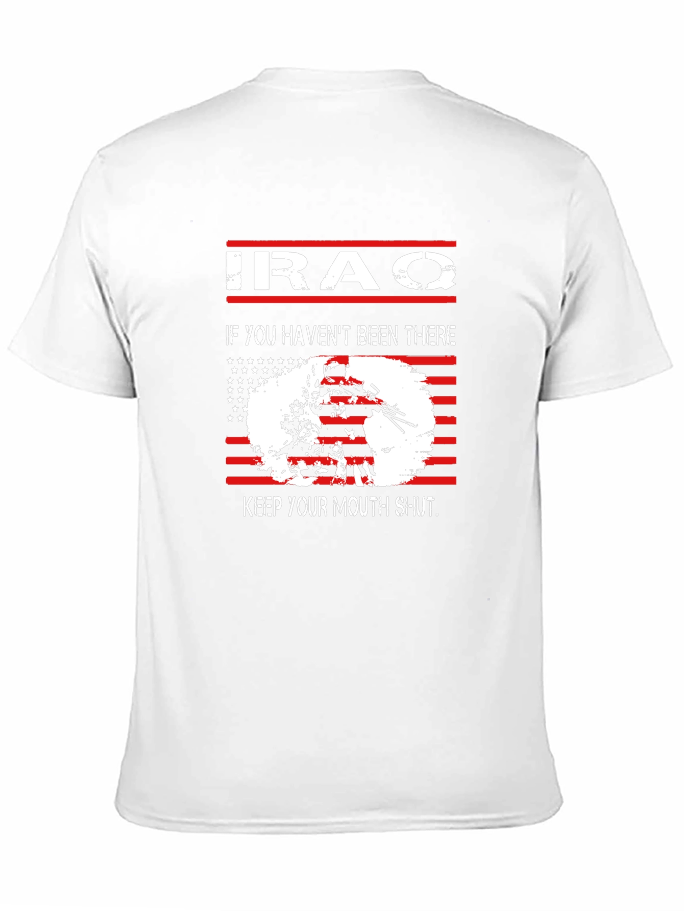 Iraq Veteran Graphic T-Shirt - Keep Your Mouth Shut