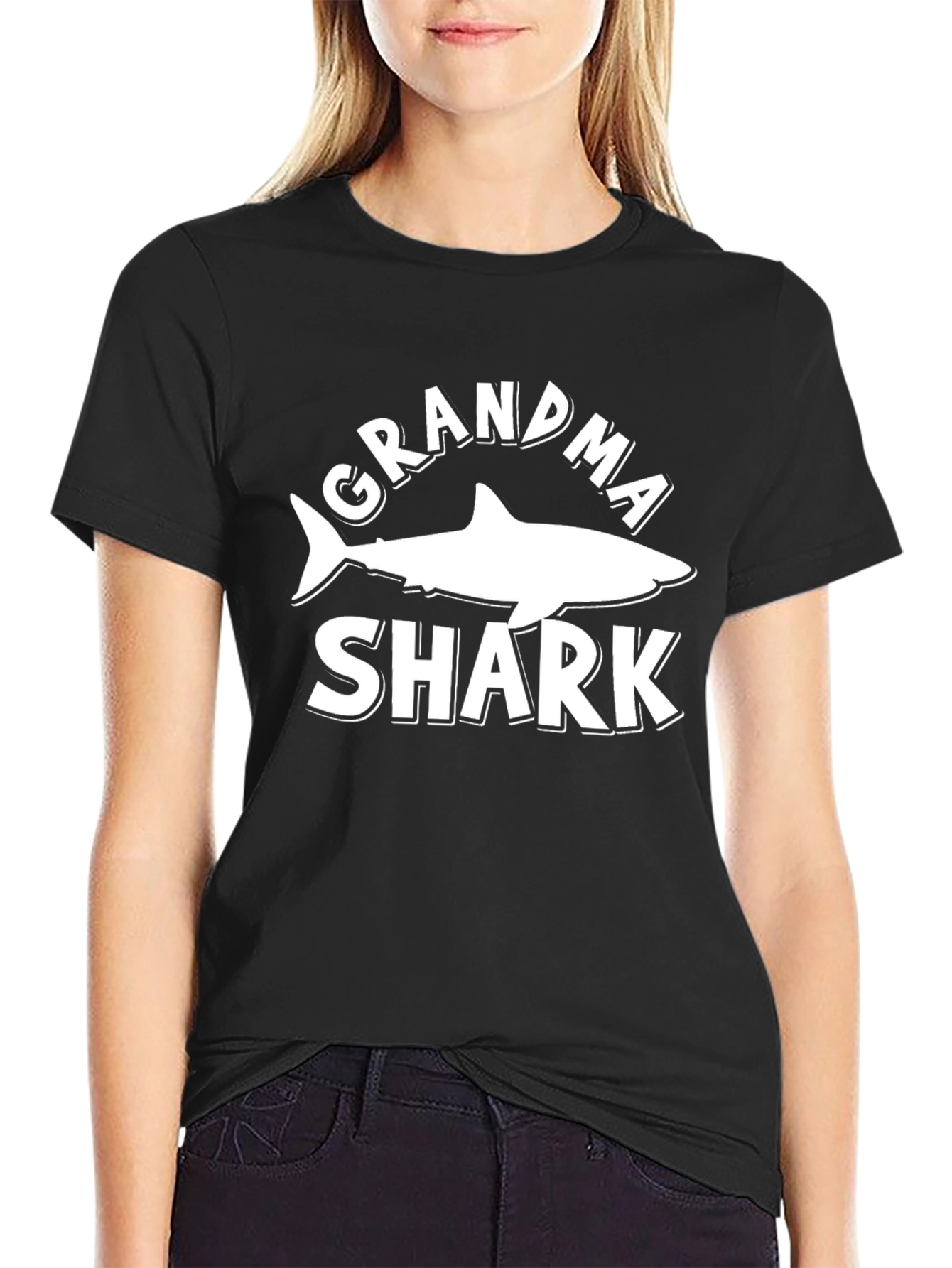 Grandma Shark Graphic T-Shirt