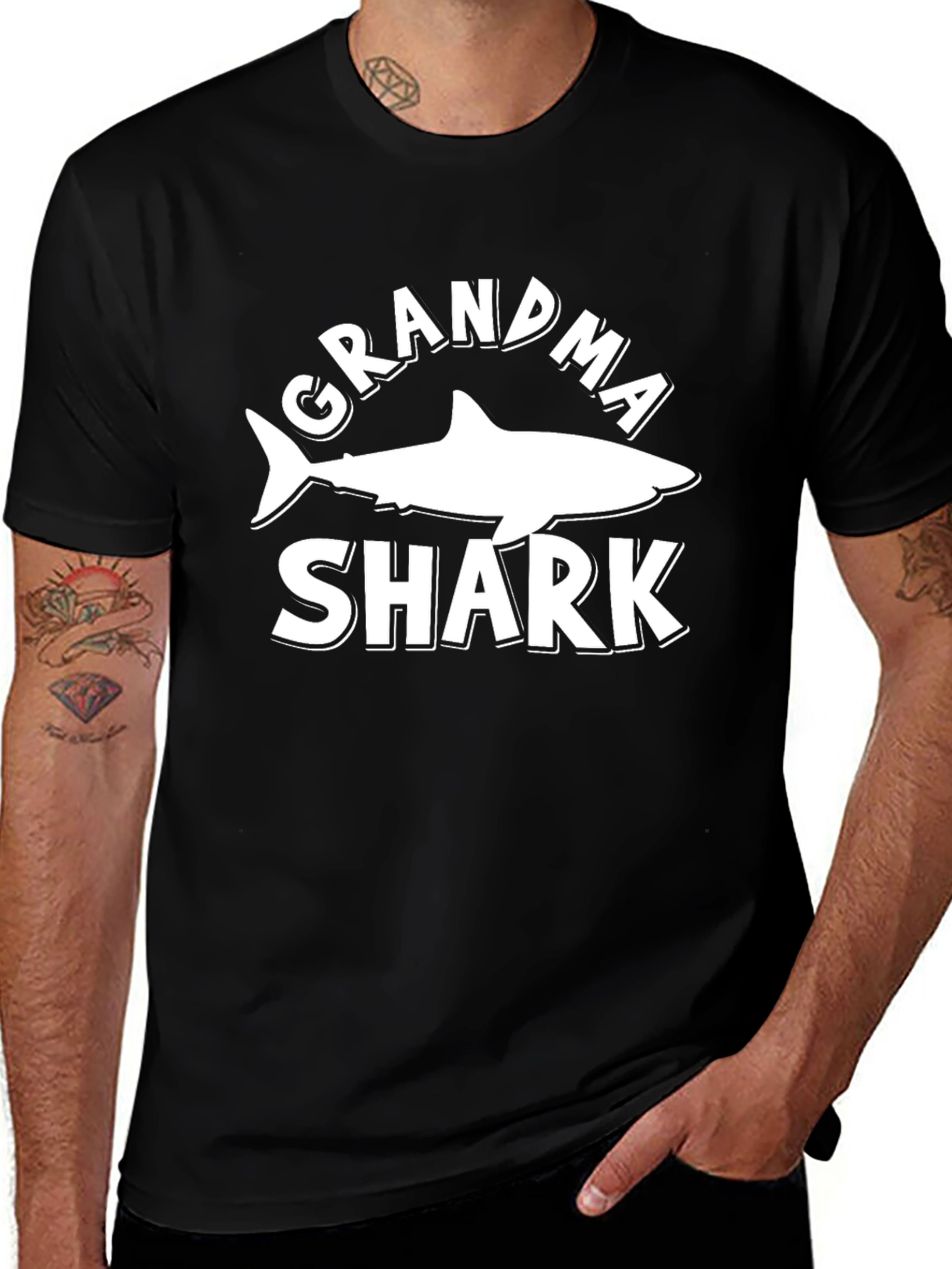 Grandma Shark Graphic T-Shirt