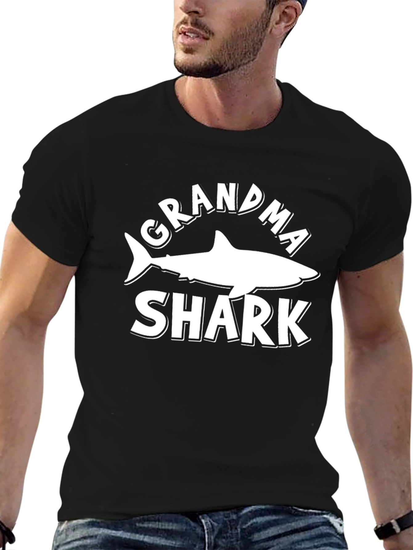 Grandma Shark Graphic T-Shirt