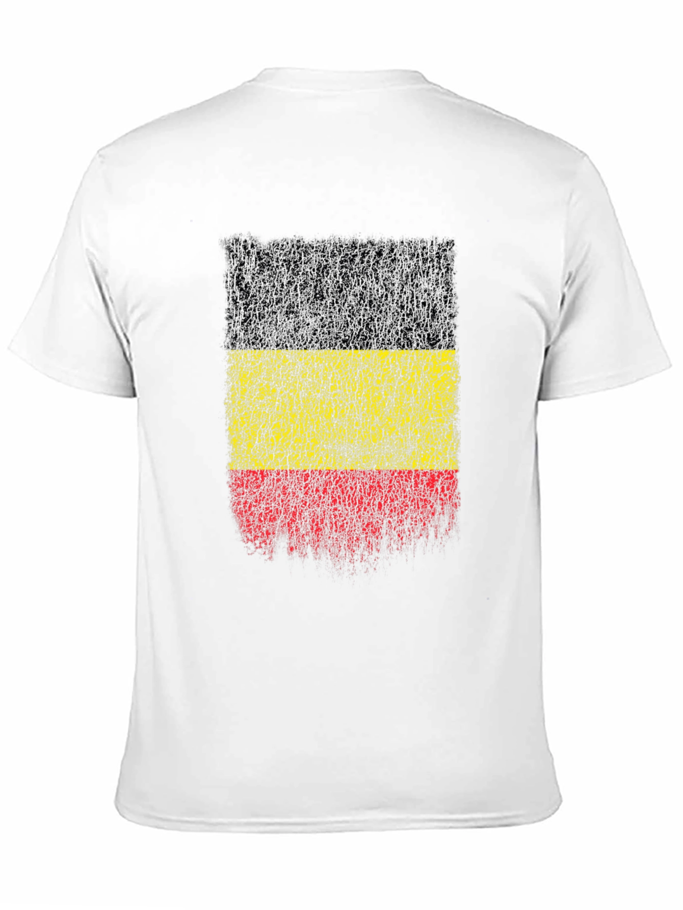 Belgium Flag Distressed Graphic T-Shirt
