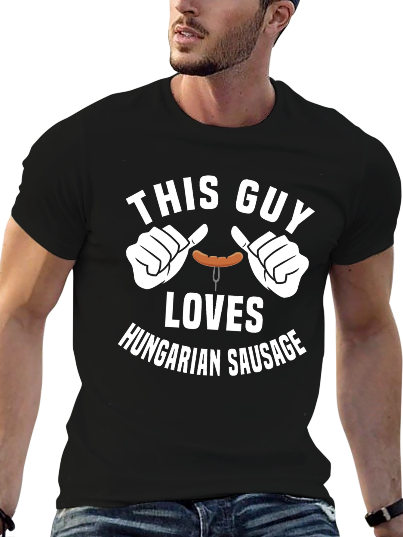 Hungarian Sausage Lover Graphic T-Shirt