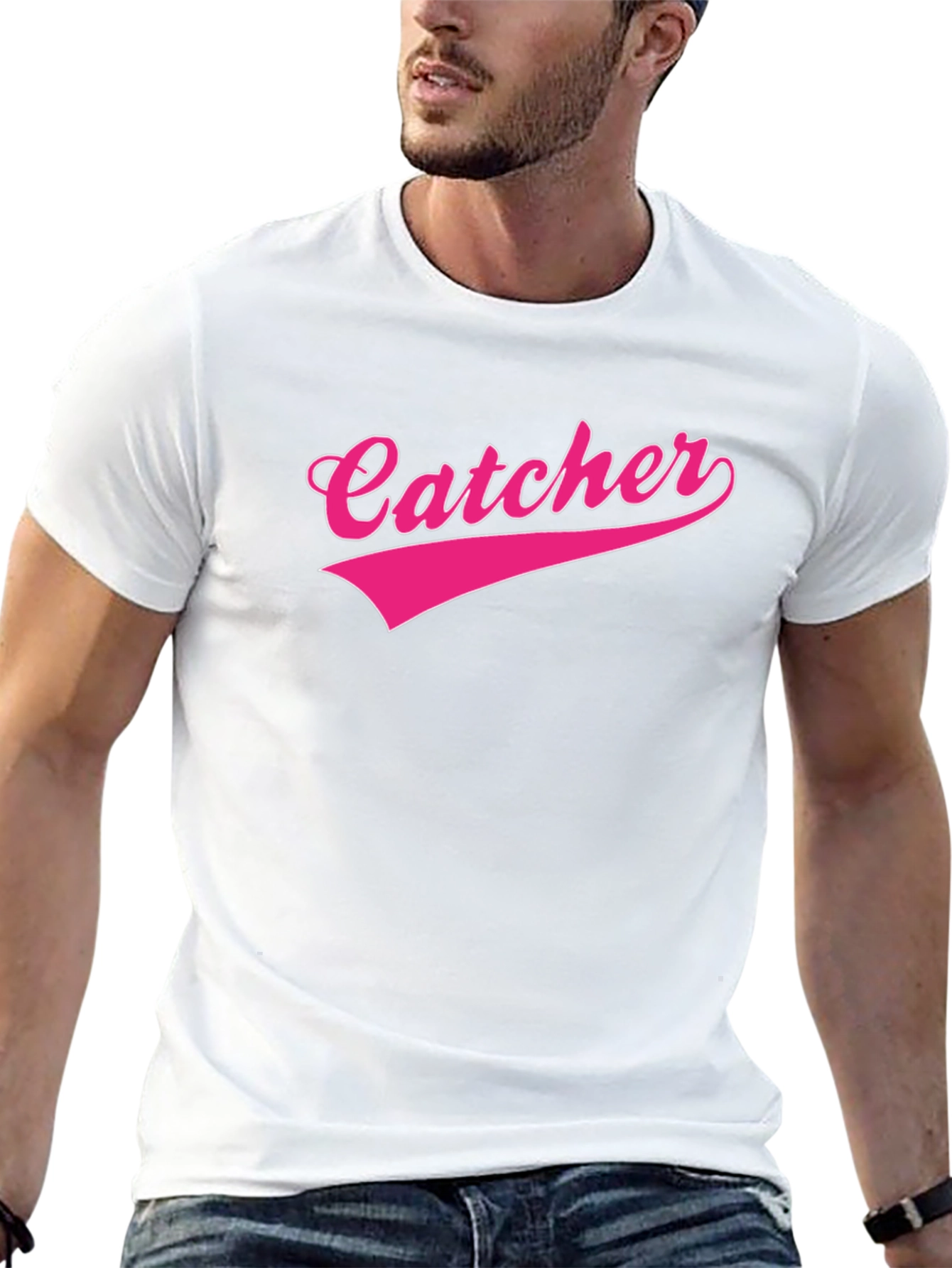 Catcher Graphic Tee - Baseball Fan Shirt