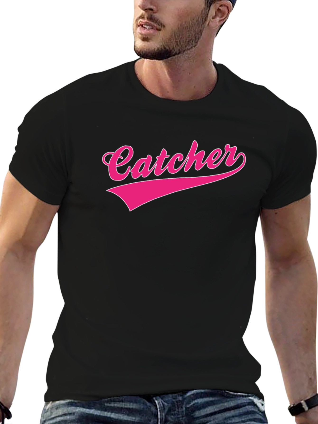 Catcher Graphic Tee - Baseball Fan Shirt