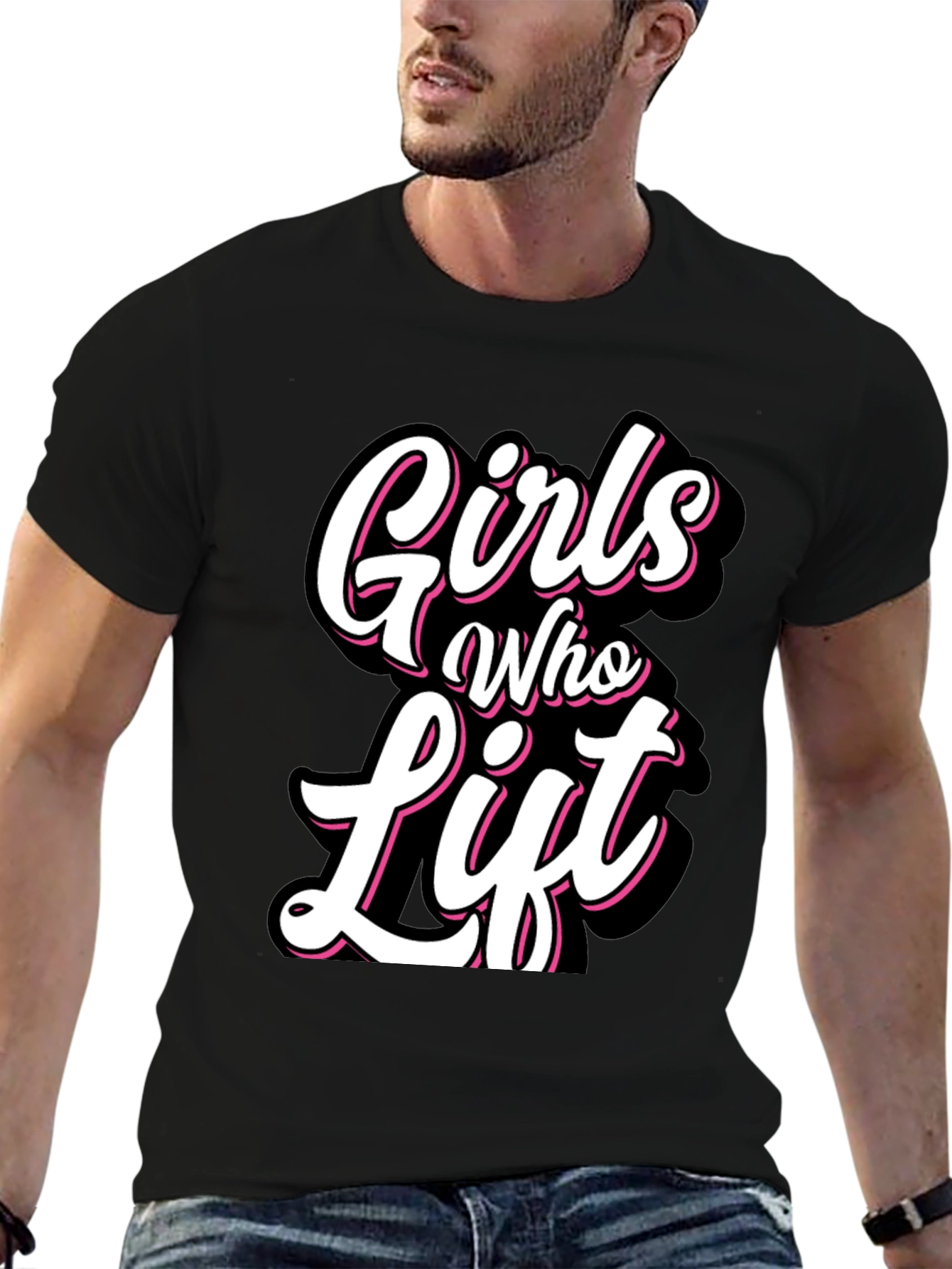 Girls Who Lift Black T-Shirt - Fitness Apparel
