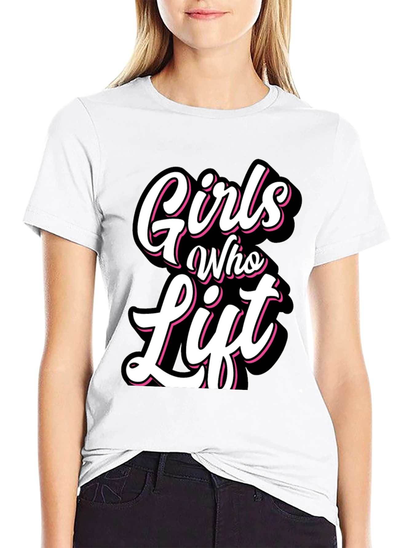 Girls Who Lift Black T-Shirt - Fitness Apparel