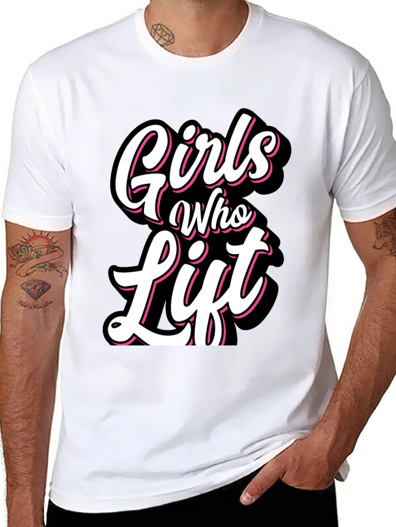 Girls Who Lift Black T-Shirt - Fitness Apparel