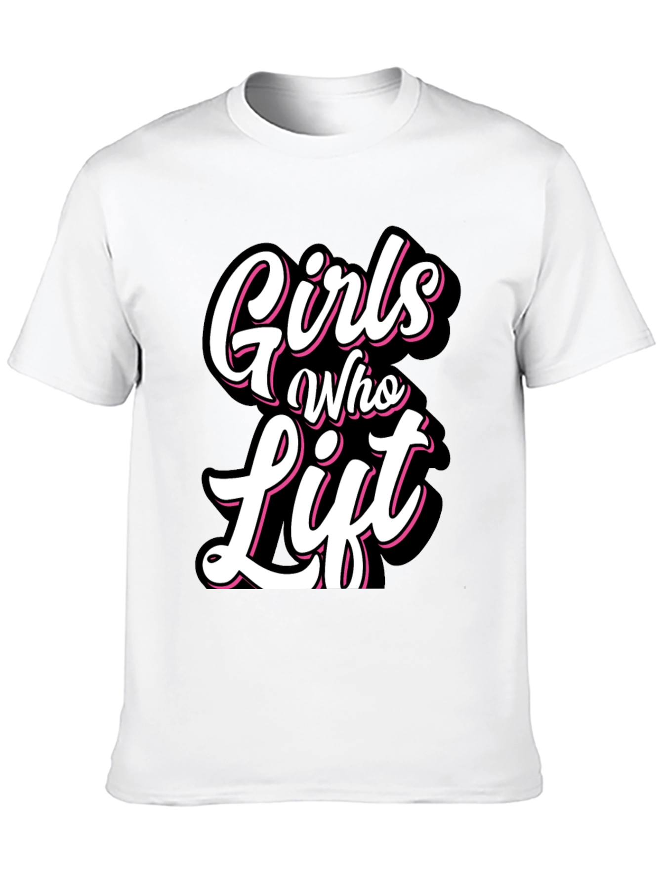 Girls Who Lift Black T-Shirt - Fitness Apparel