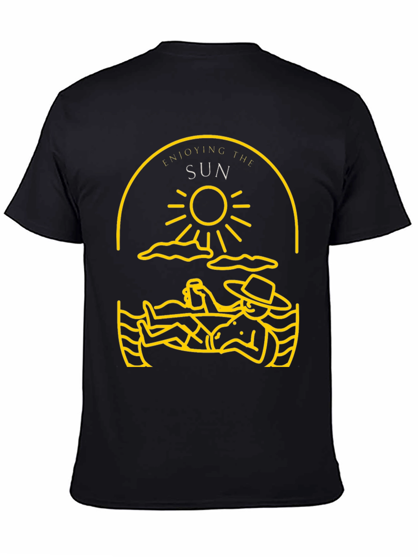 Enjoying the Sun Graphic Tee - Black