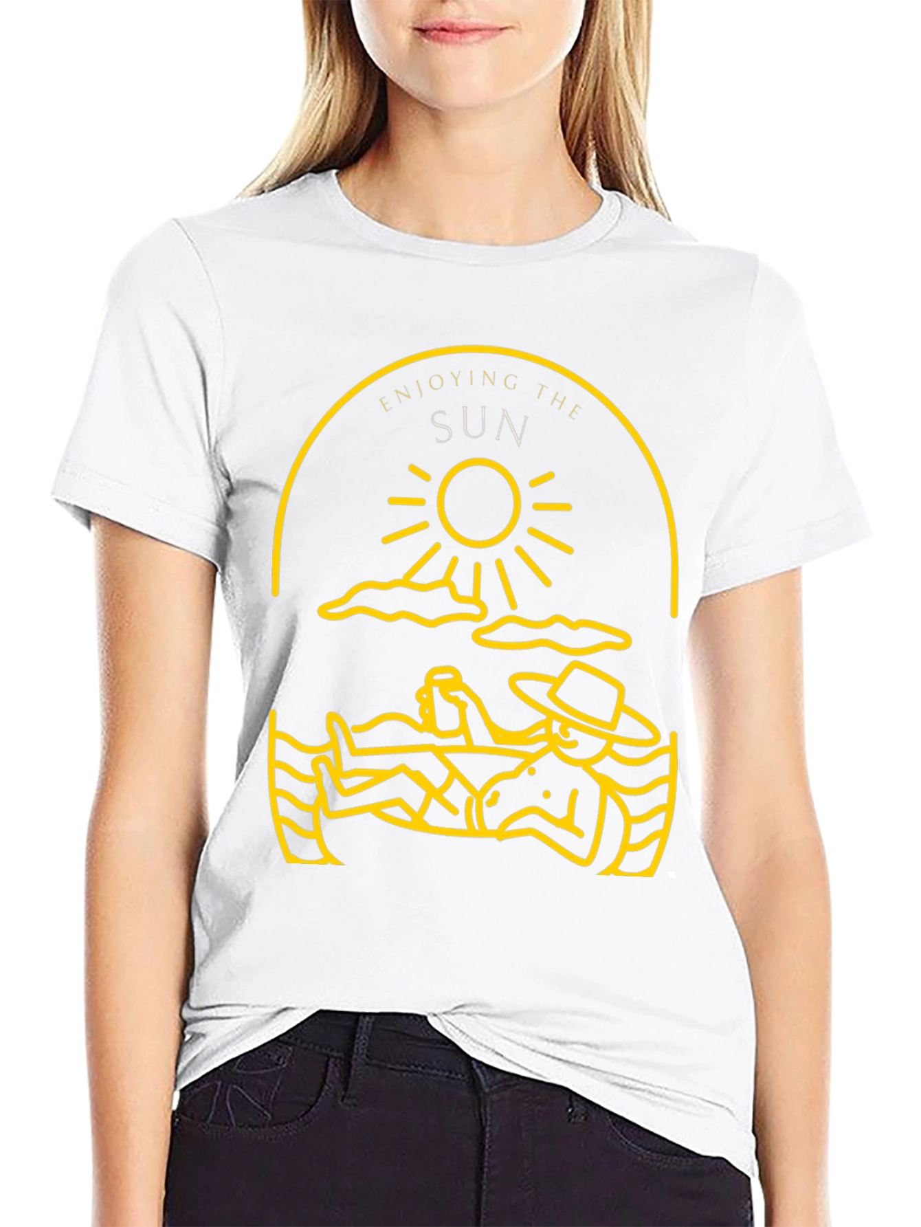 Enjoying the Sun Graphic Tee - Black