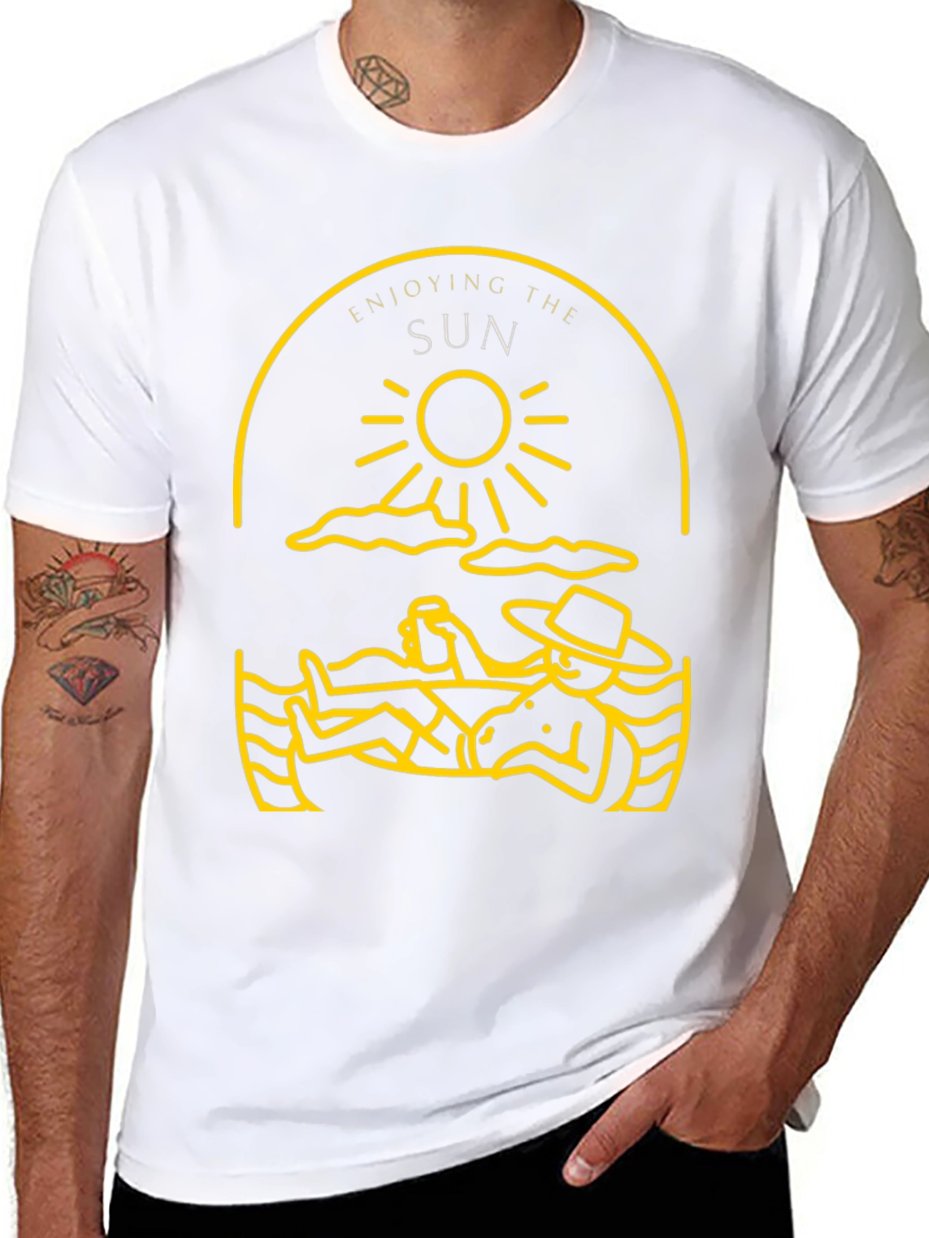 Enjoying the Sun Graphic Tee - Black