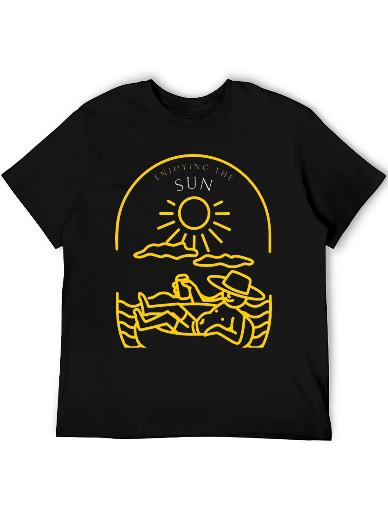 Enjoying the Sun Graphic Tee - Black