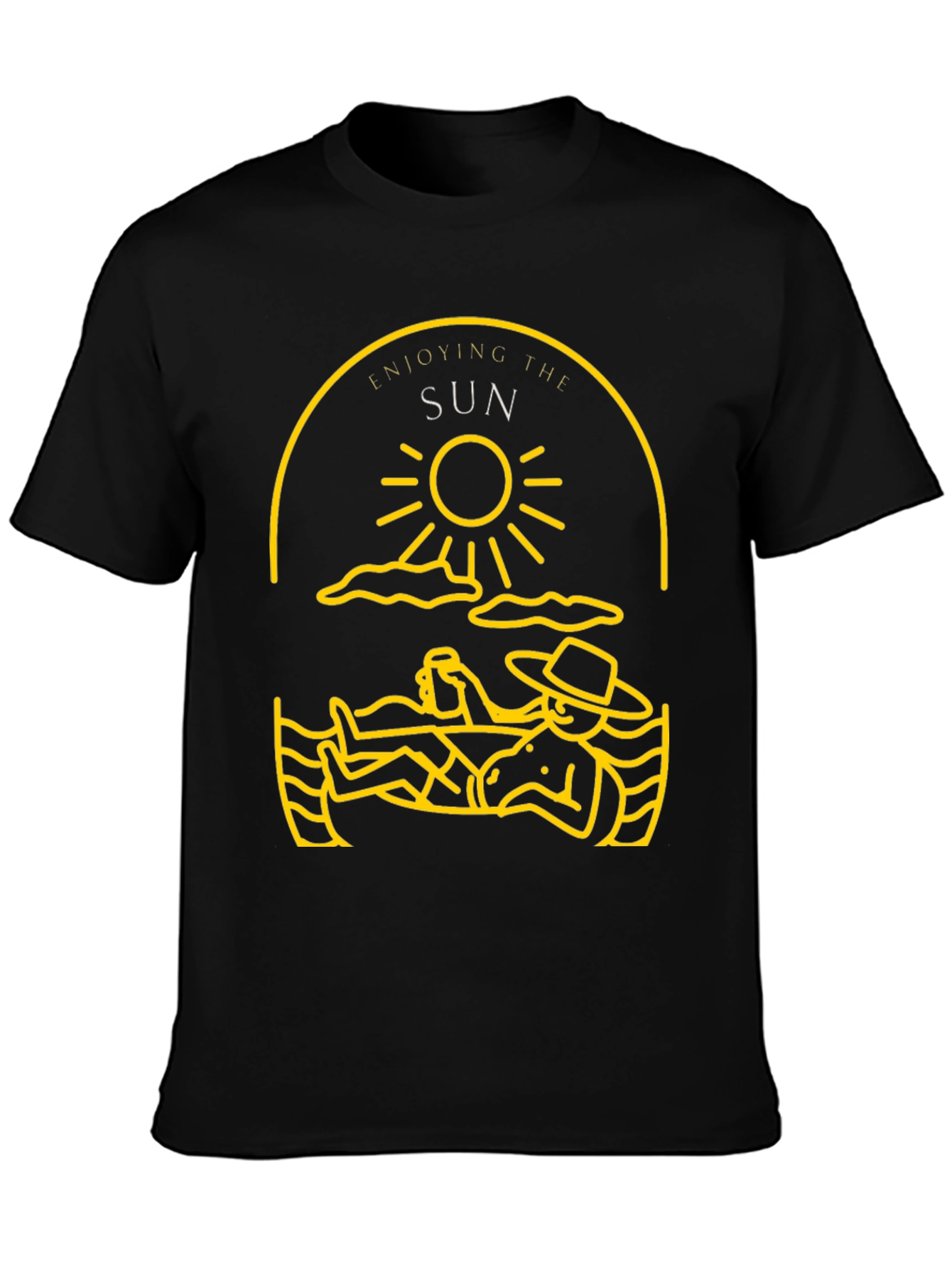 Enjoying the Sun Graphic Tee - Black