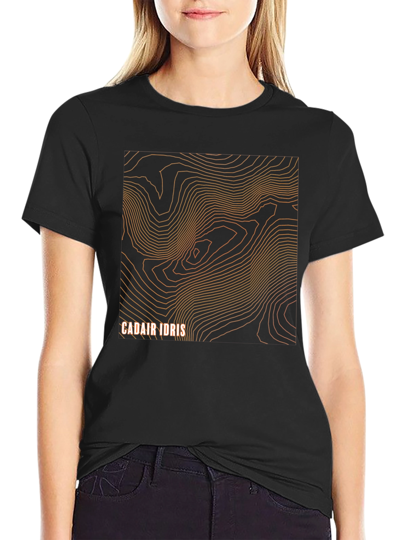 Cadair Idris Topographic Map T-Shirt