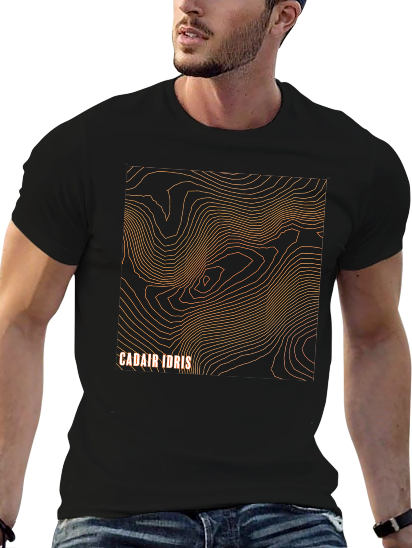 Cadair Idris Topographic Map T-Shirt