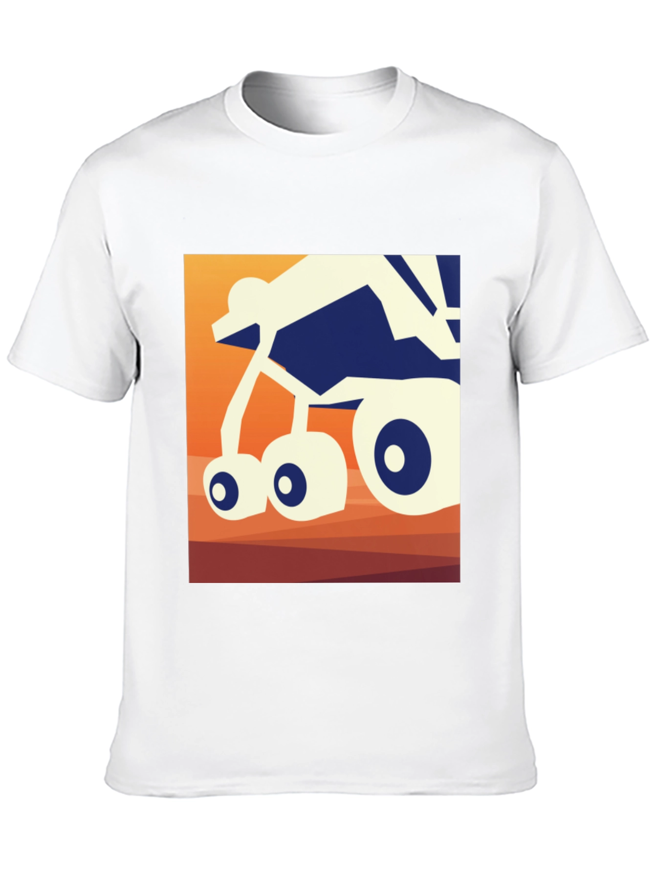 Abstract Rover Graphic Tee - Black Unisex T-Shirt
