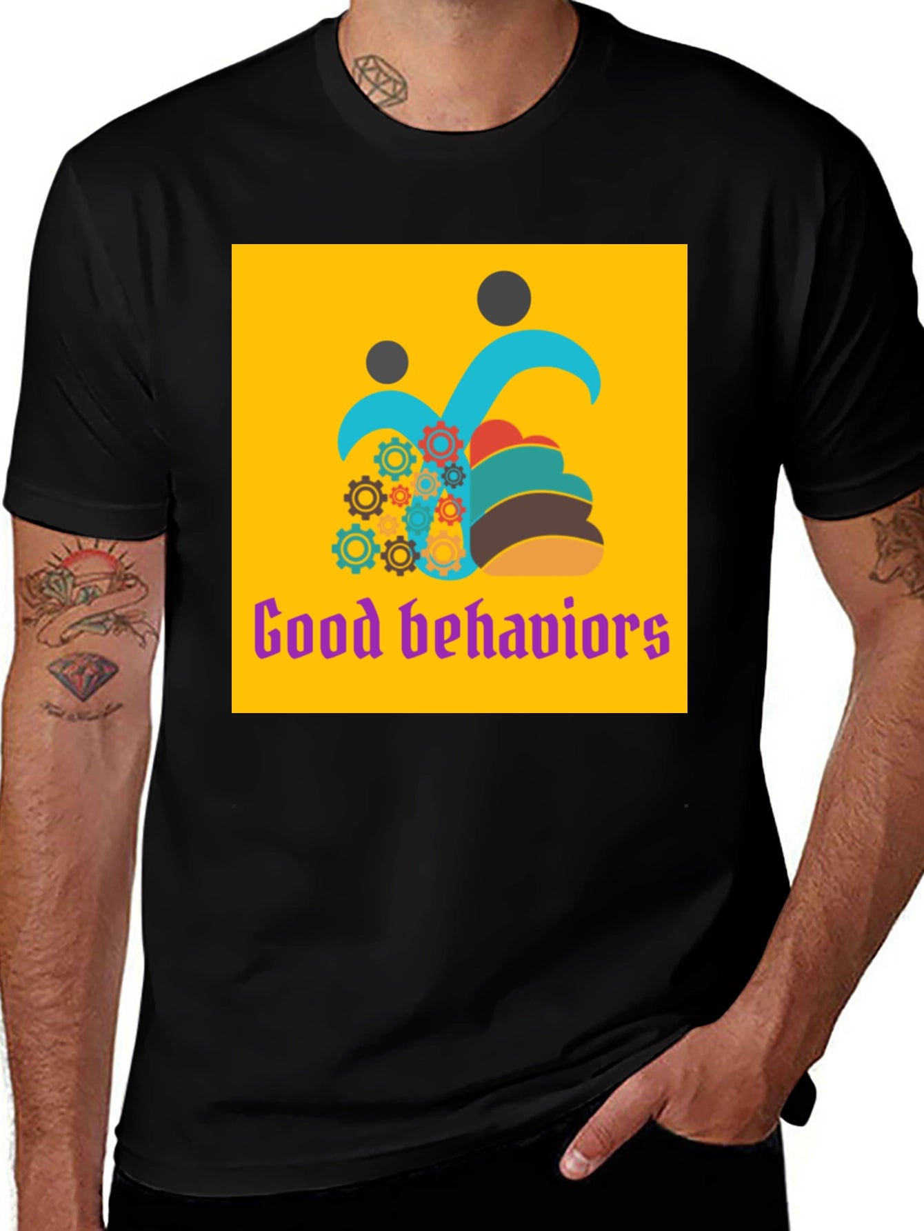 Good Behaviors Graphic T-Shirt - Black
