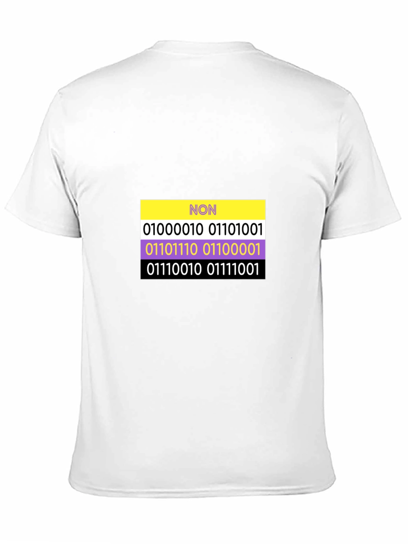 Non-Binary Pride Binary Code T-Shirt