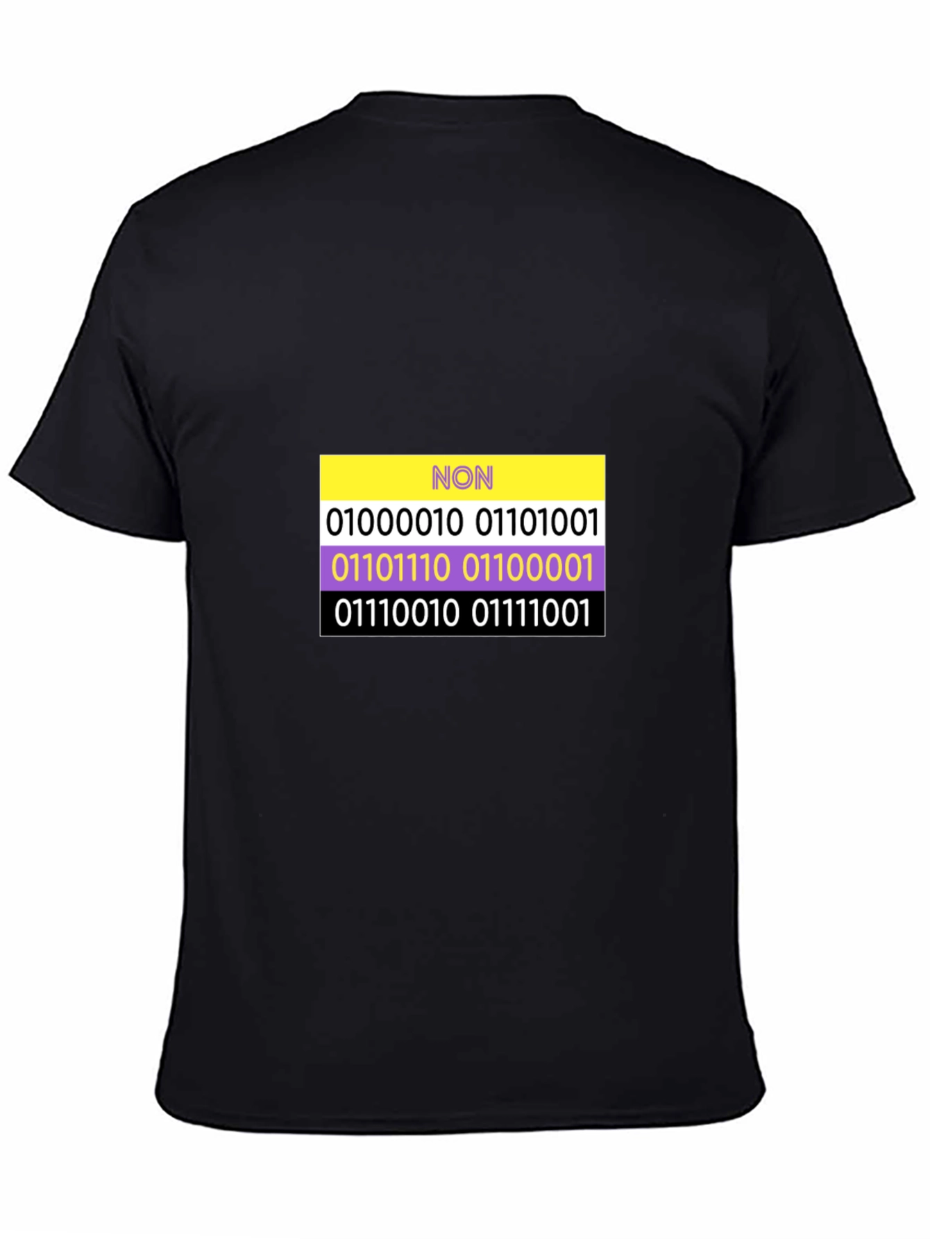 Non-Binary Pride Binary Code T-Shirt