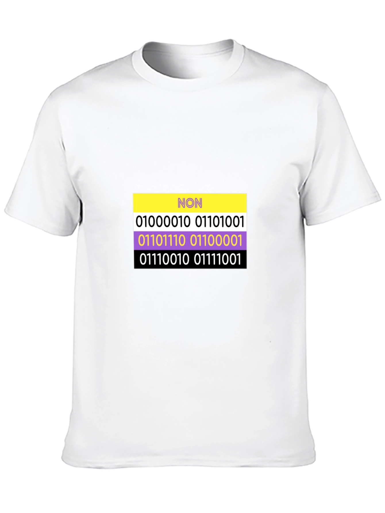 Non-Binary Pride Binary Code T-Shirt