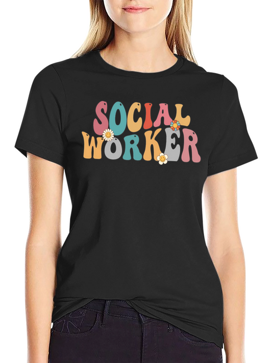 Social Worker Retro Graphic Tee