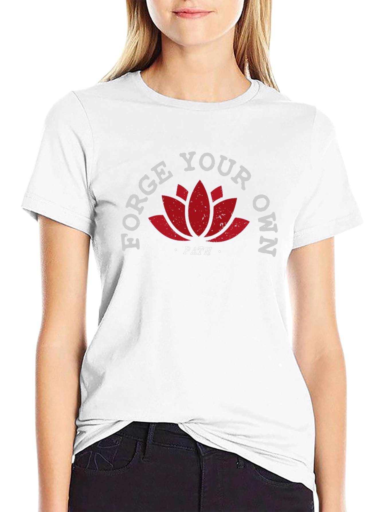 Forge Your Own Path Lotus Graphic T-Shirt