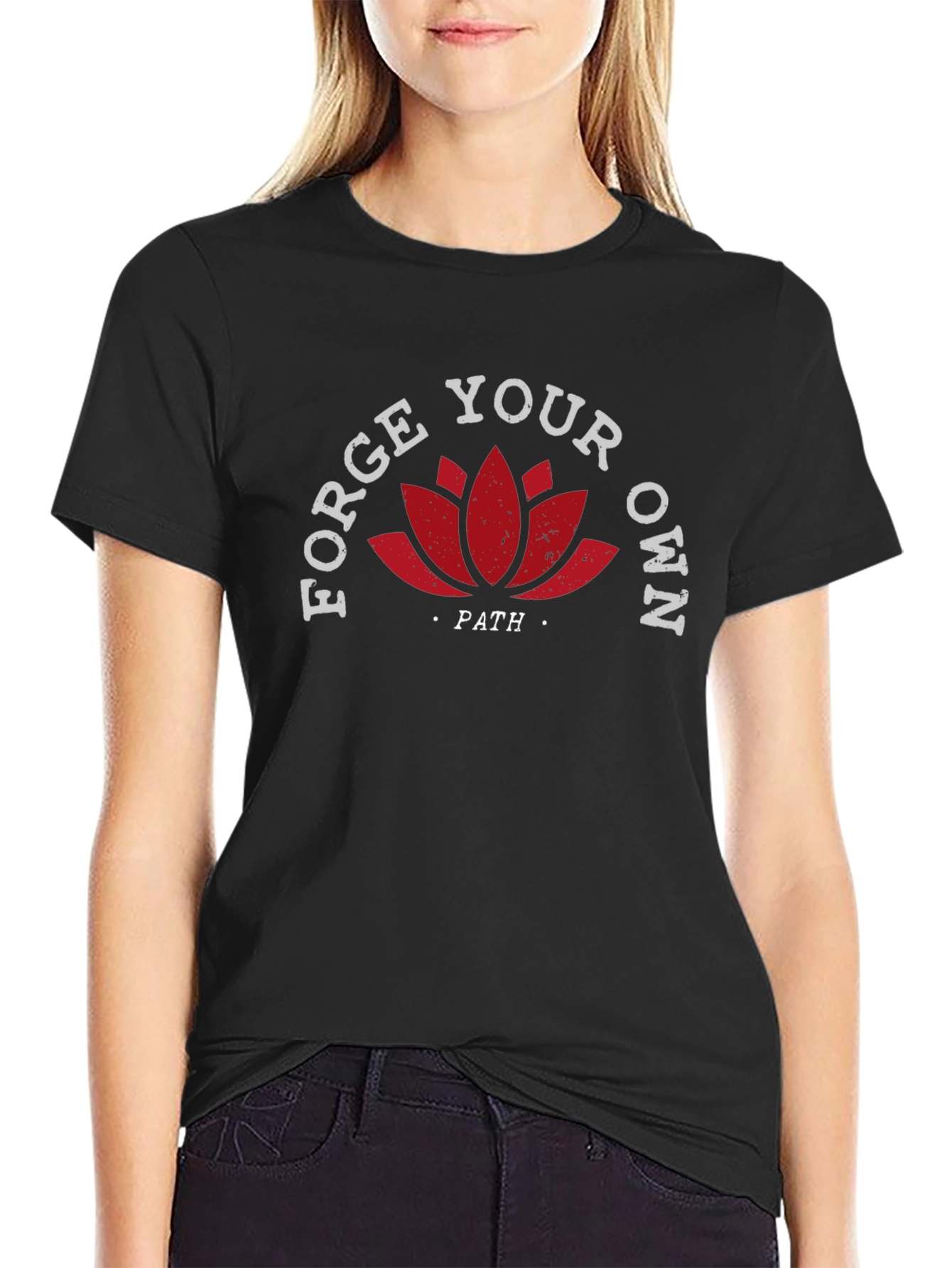 Forge Your Own Path Lotus Graphic T-Shirt