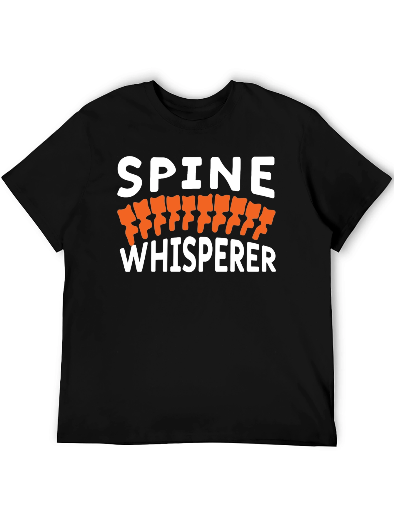 Spine Whisperer Black Graphic T-Shirt