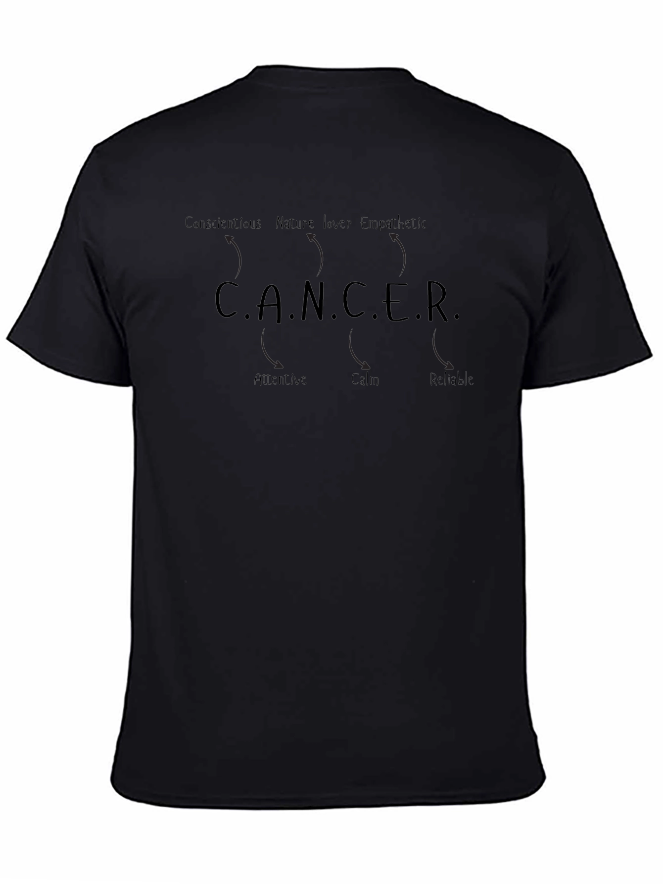 Cancer Zodiac T-Shirt - Conscientious Empathetic Reliable