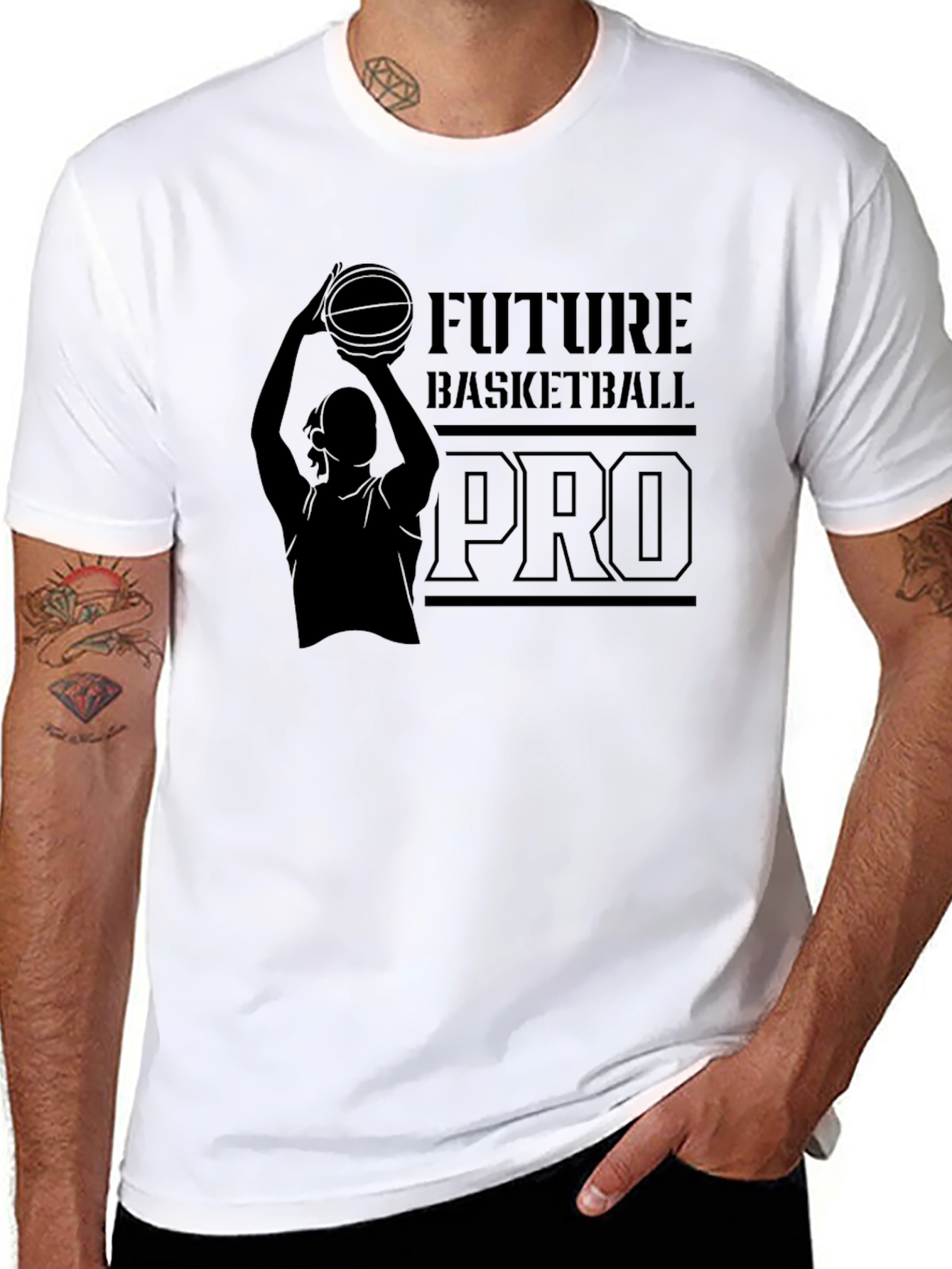 Future Basketball Pro Graphic T-Shirt - Black