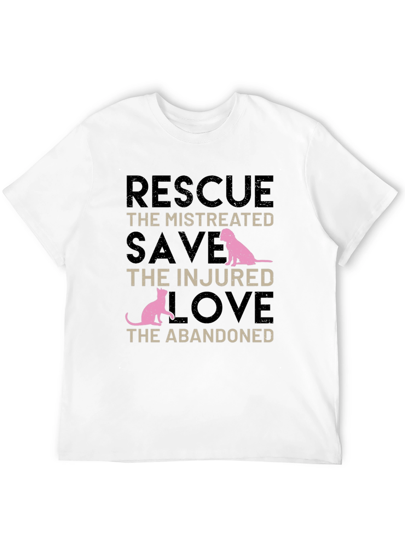 Rescue Pets Black Graphic Tee