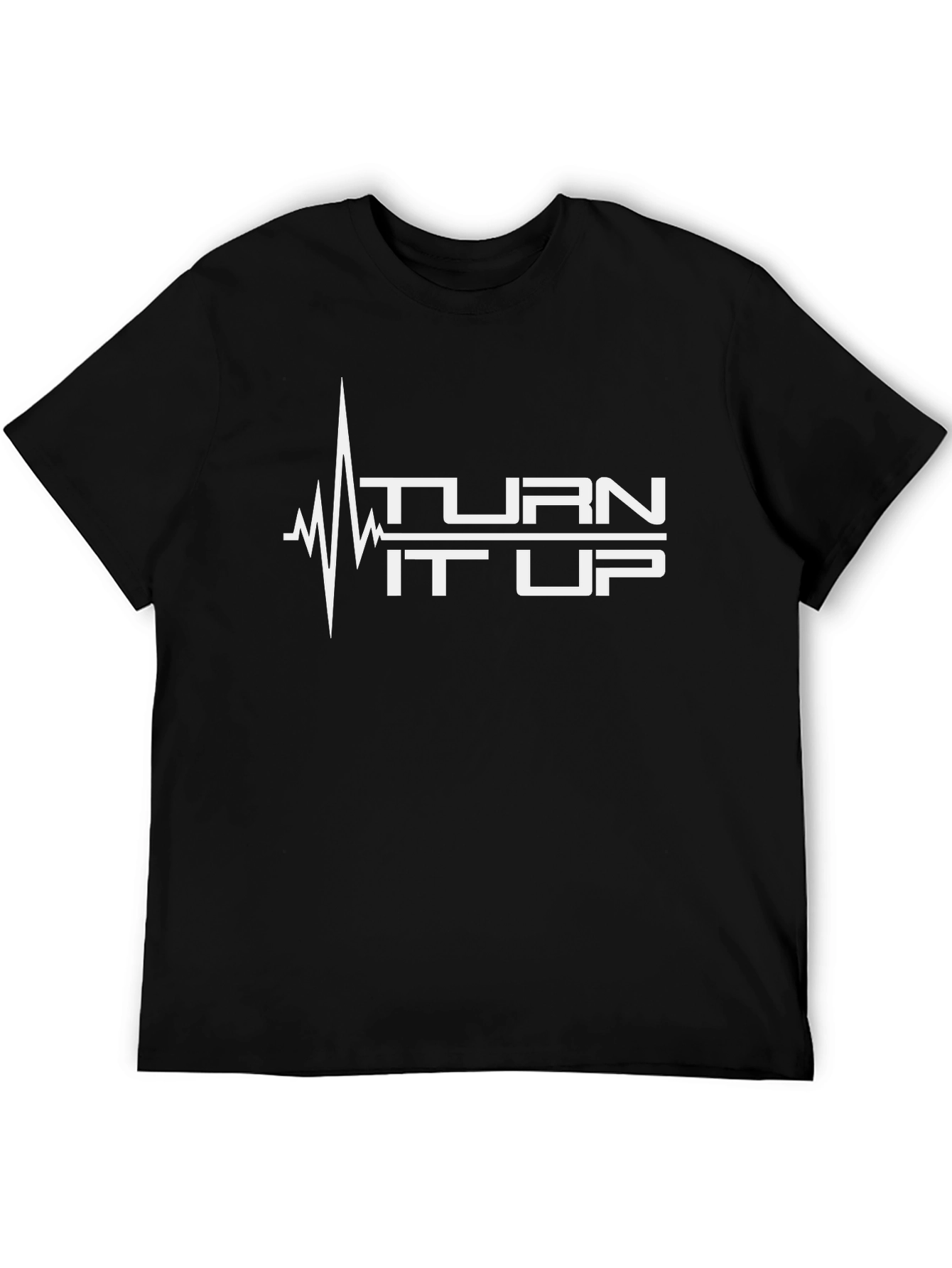 Turn It Up Graphic Tee - Black