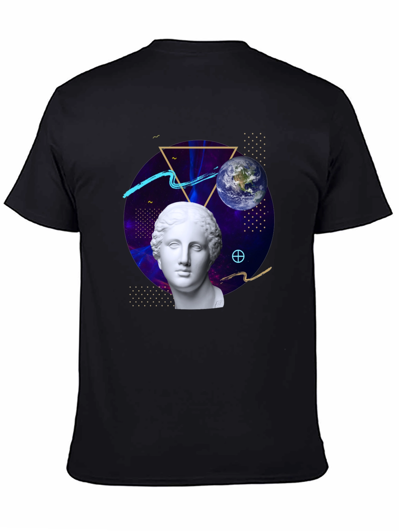 Cosmic Bust Tee - Unique Graphic Design T-Shirt