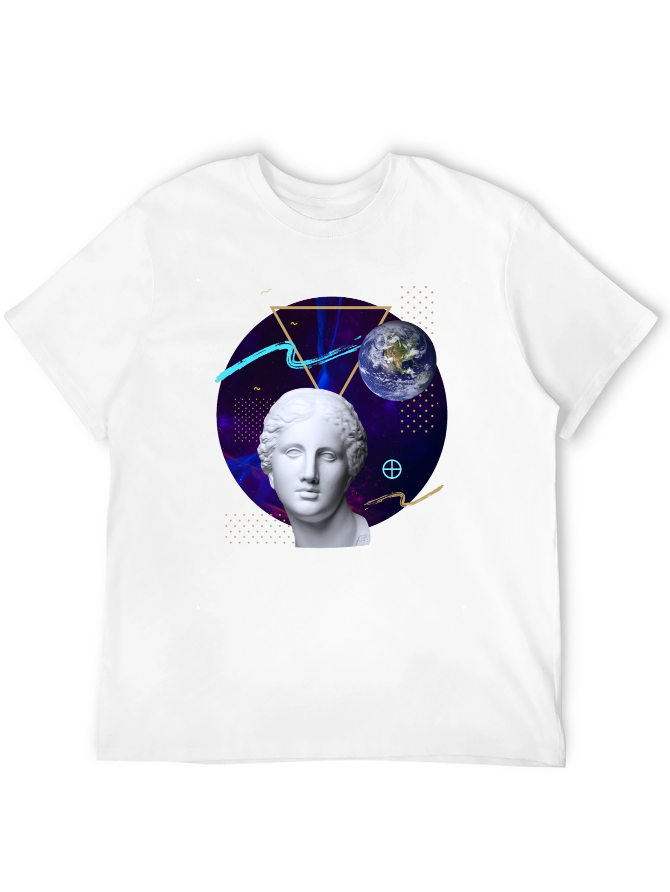 Cosmic Bust Tee - Unique Graphic Design T-Shirt